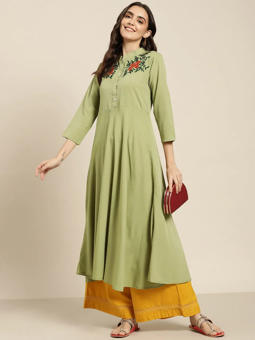 DesiQlo Women Kurta & Kurtis - Green - JOK_1441_Green_S