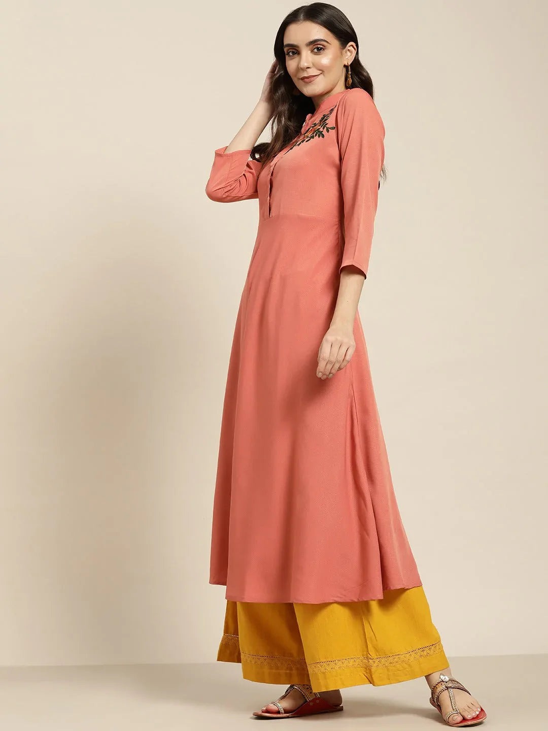DesiQlo Women Kurta & Kurtis - Red - JOK_1441_Rust_S