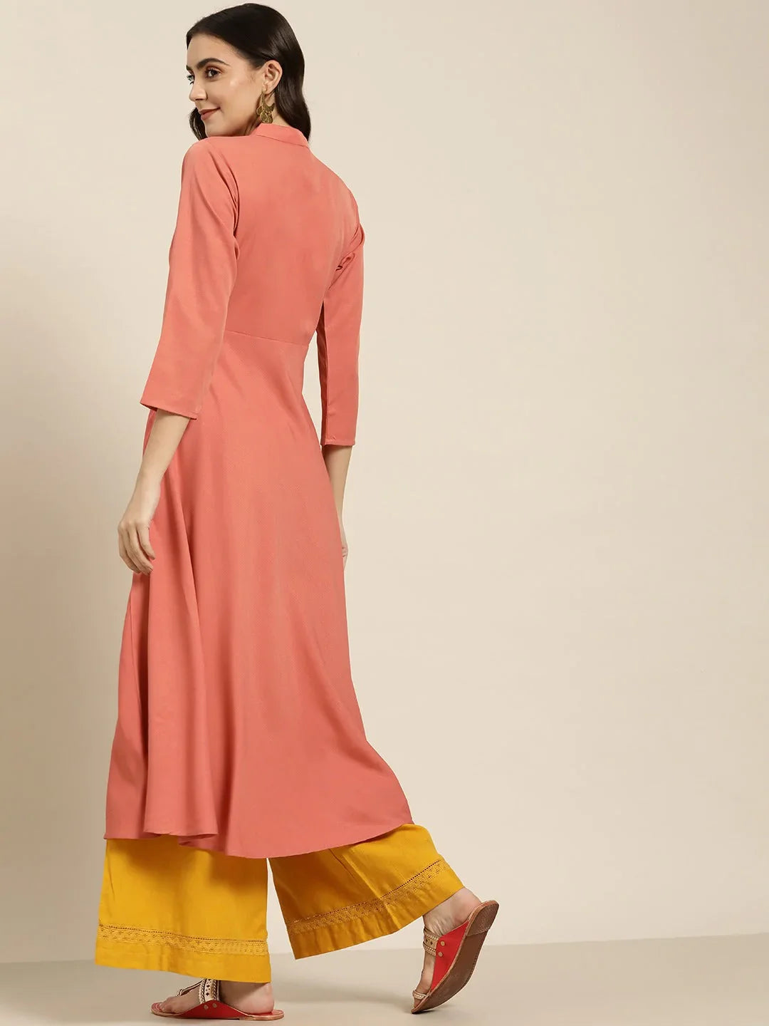 DesiQlo Women Kurta & Kurtis - Red - JOK_1441_Rust_S