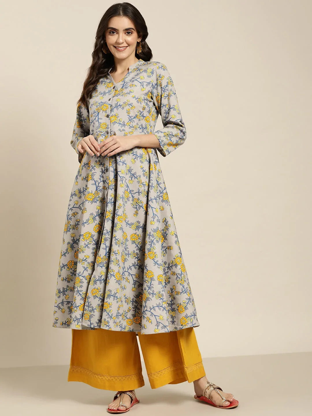DesiQlo Women Kurta & Kurtis - Grey - JOK_1445_Grey_S