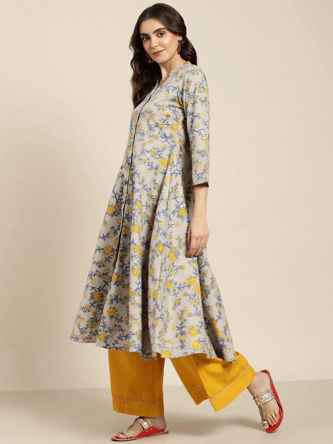 DesiQlo Women Kurta & Kurtis - Grey - JOK_1445_Grey_S