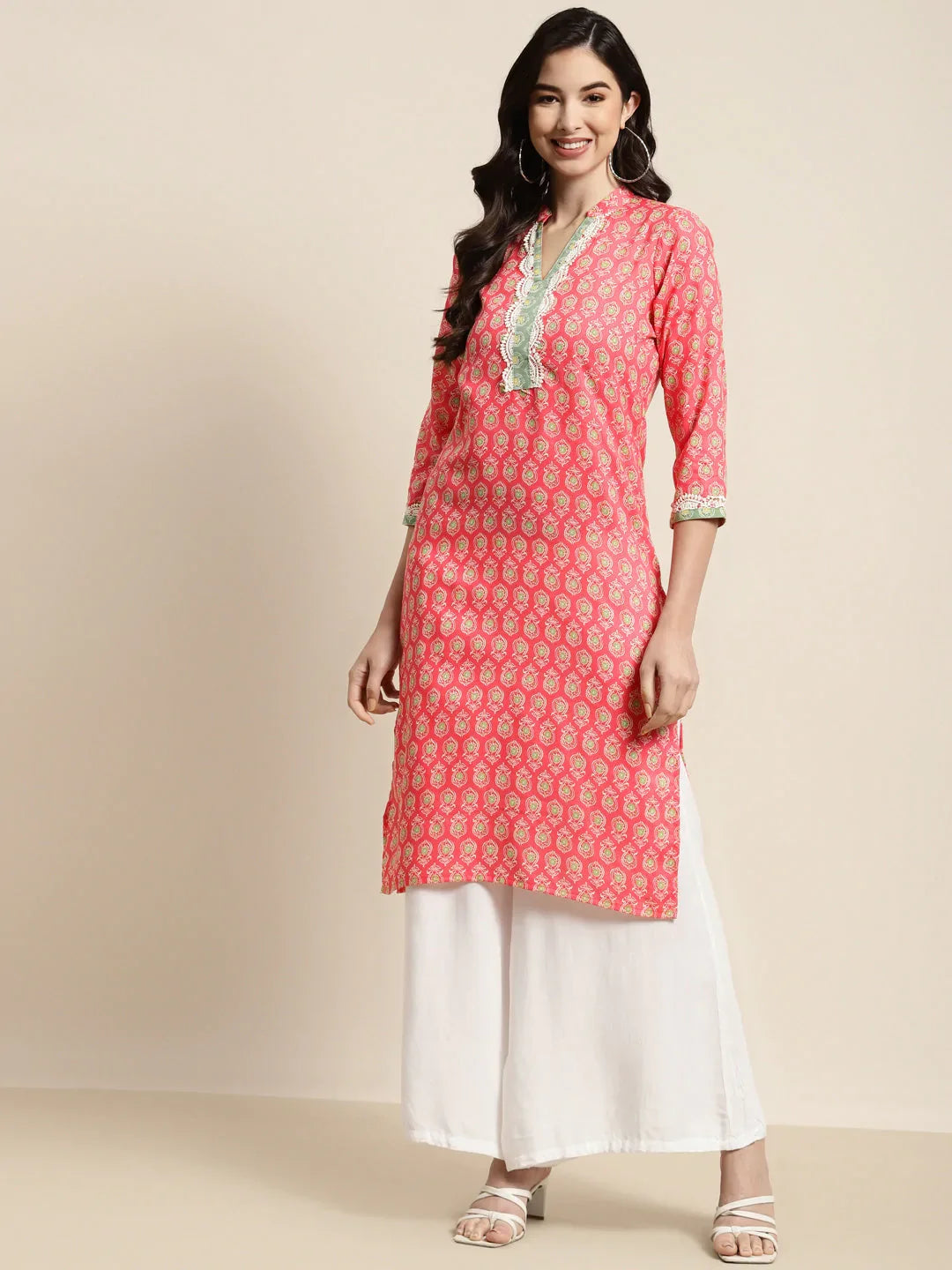 DesiQlo Women Kurta & Kurtis - Pink - JOK_1446_Pink_S
