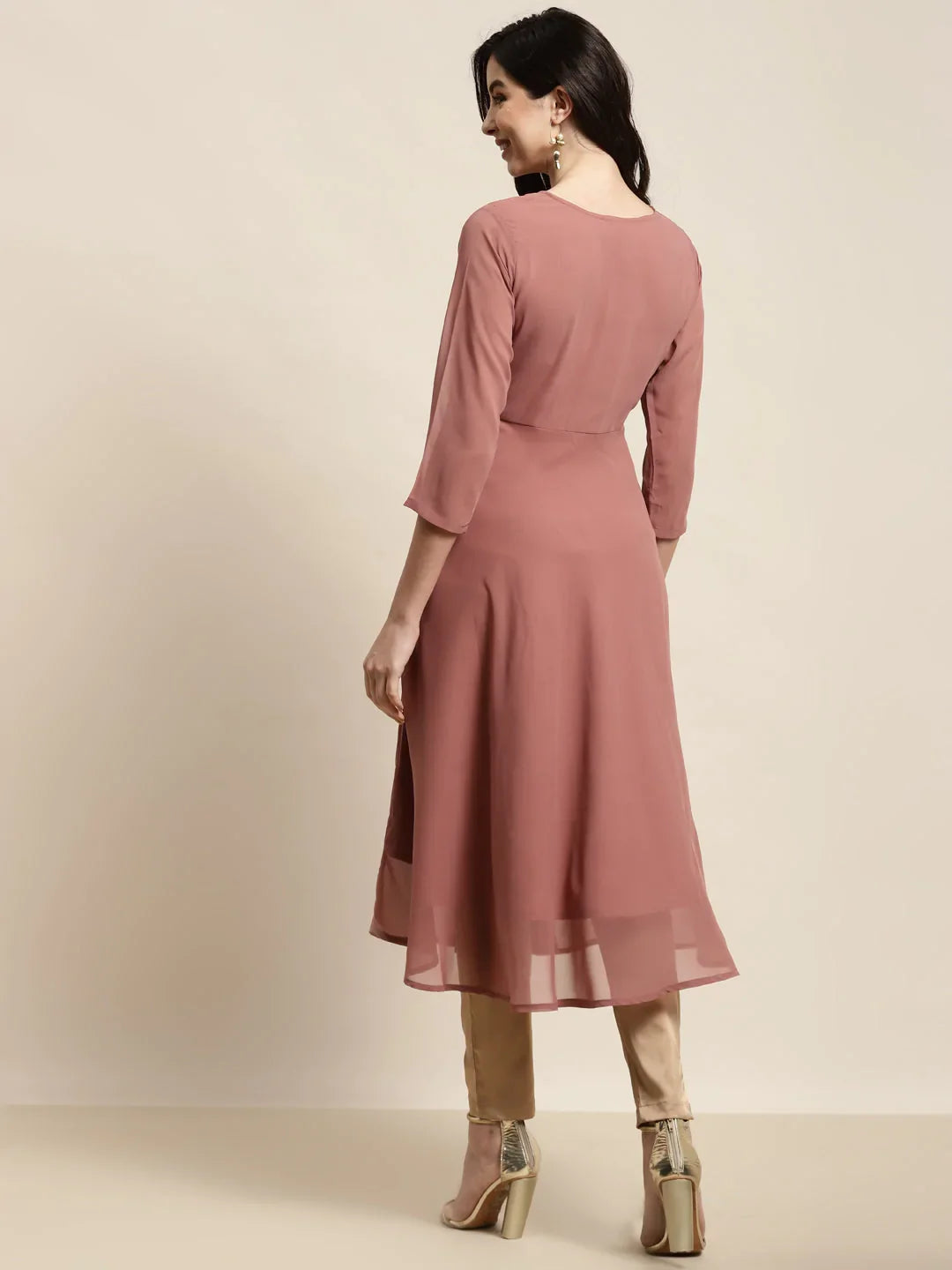 DesiQlo Women Kurta & Kurtis - Red - JOK_1451_Rust_S