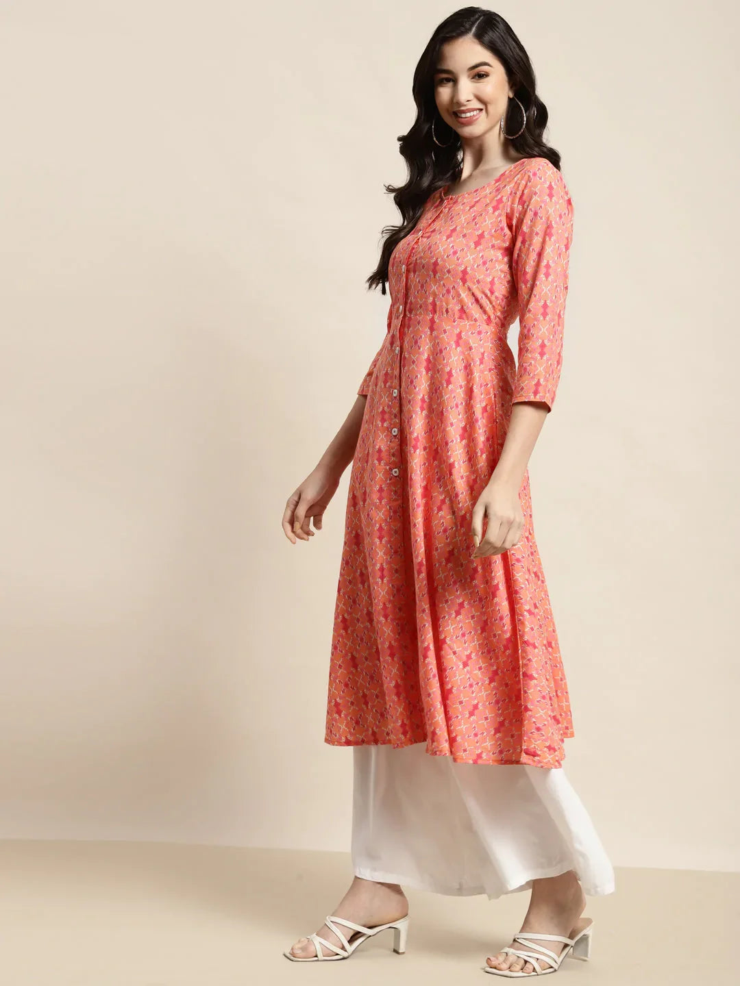 DesiQlo Women Kurta & Kurtis - Orange - JOK_1452_Orange_S