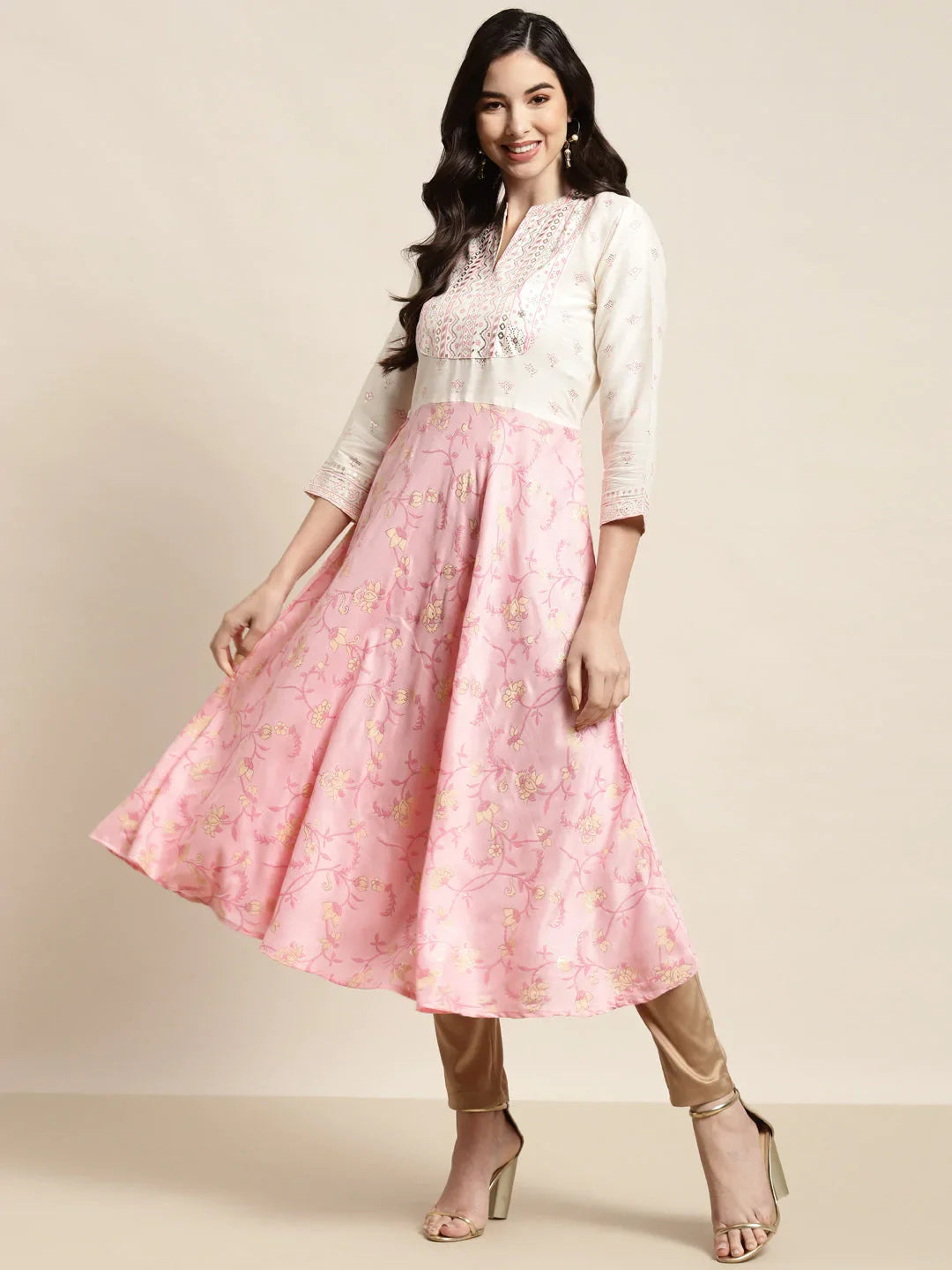 DesiQlo Women Kurta & Kurtis - Pink - JOK_1454_Pink_S