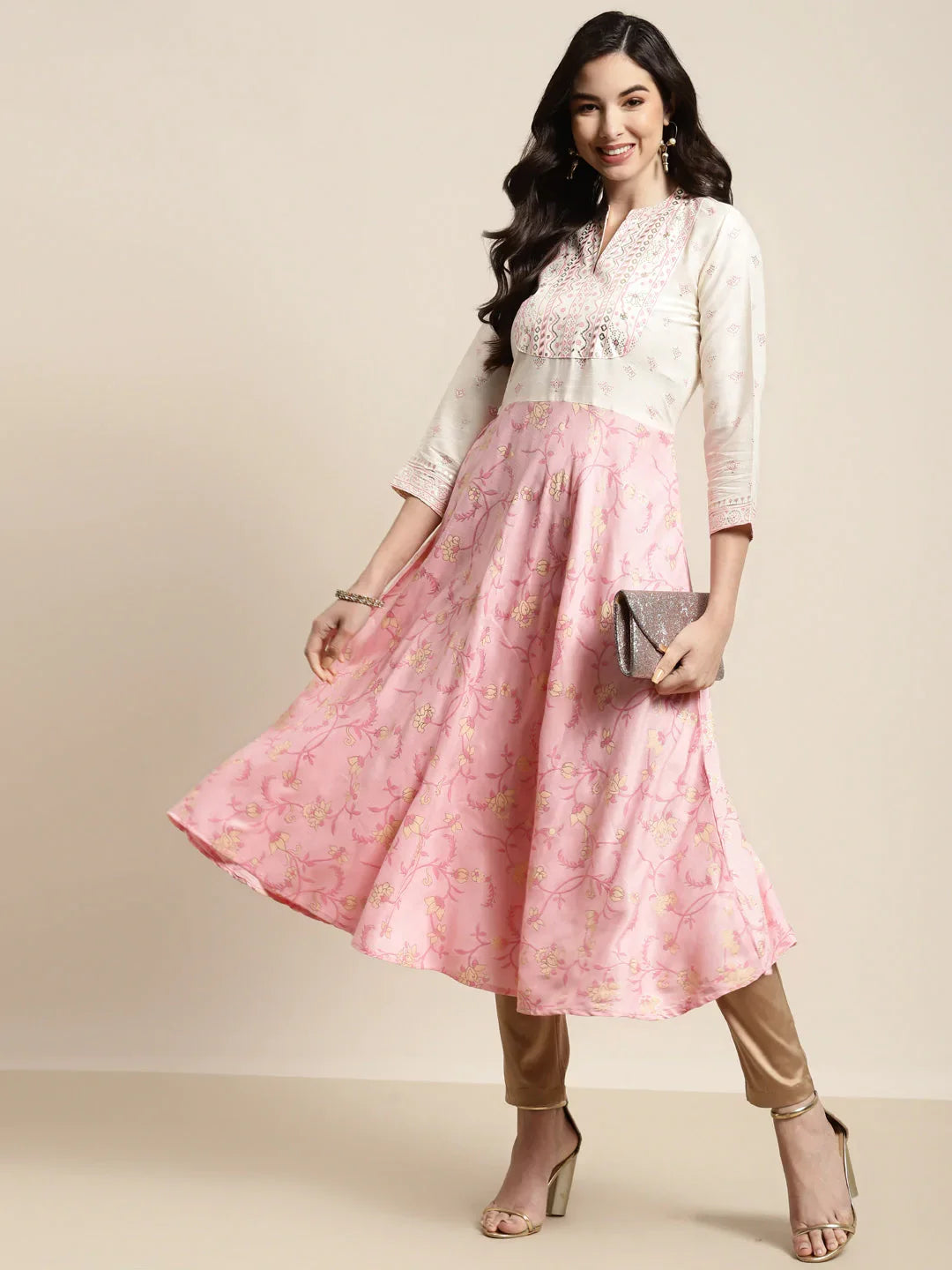 DesiQlo Women Kurta & Kurtis - Pink - JOK_1454_Pink_S