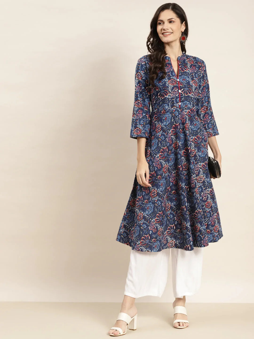 DesiQlo Women Kurta & Kurtis - Blue - JOK_1464_Navy_S