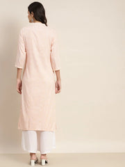 Ethnic Motifs Printed Lurex Kurta ( JOK 1467 Orange )
