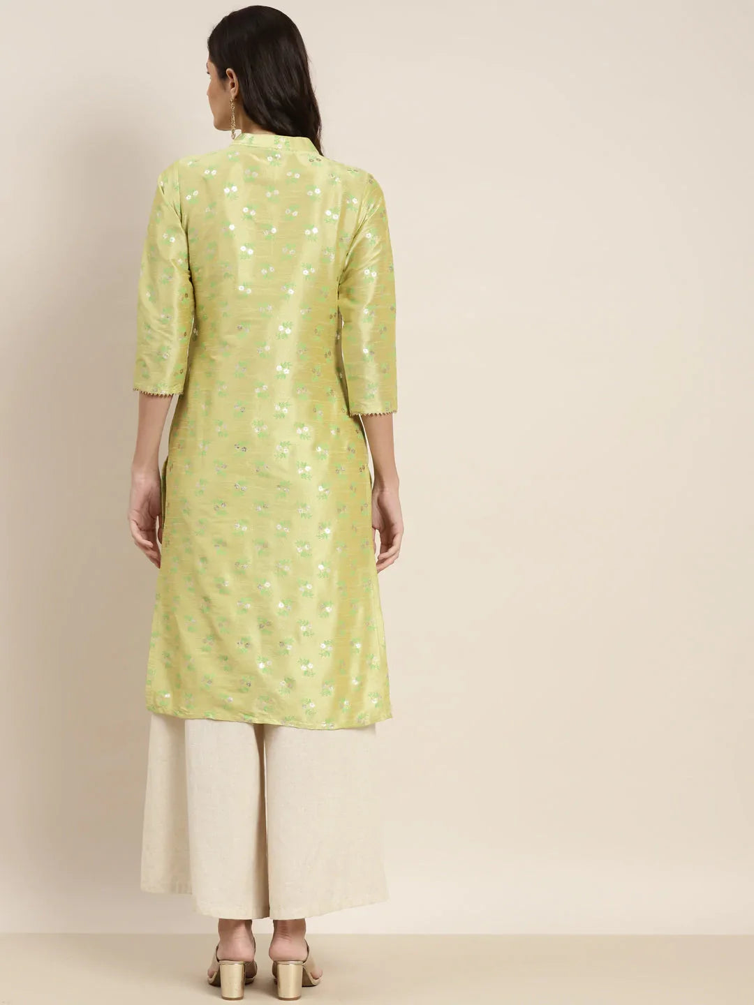 DesiQlo Women Kurta & Kurtis - Green - JOK_1469_Lime_S