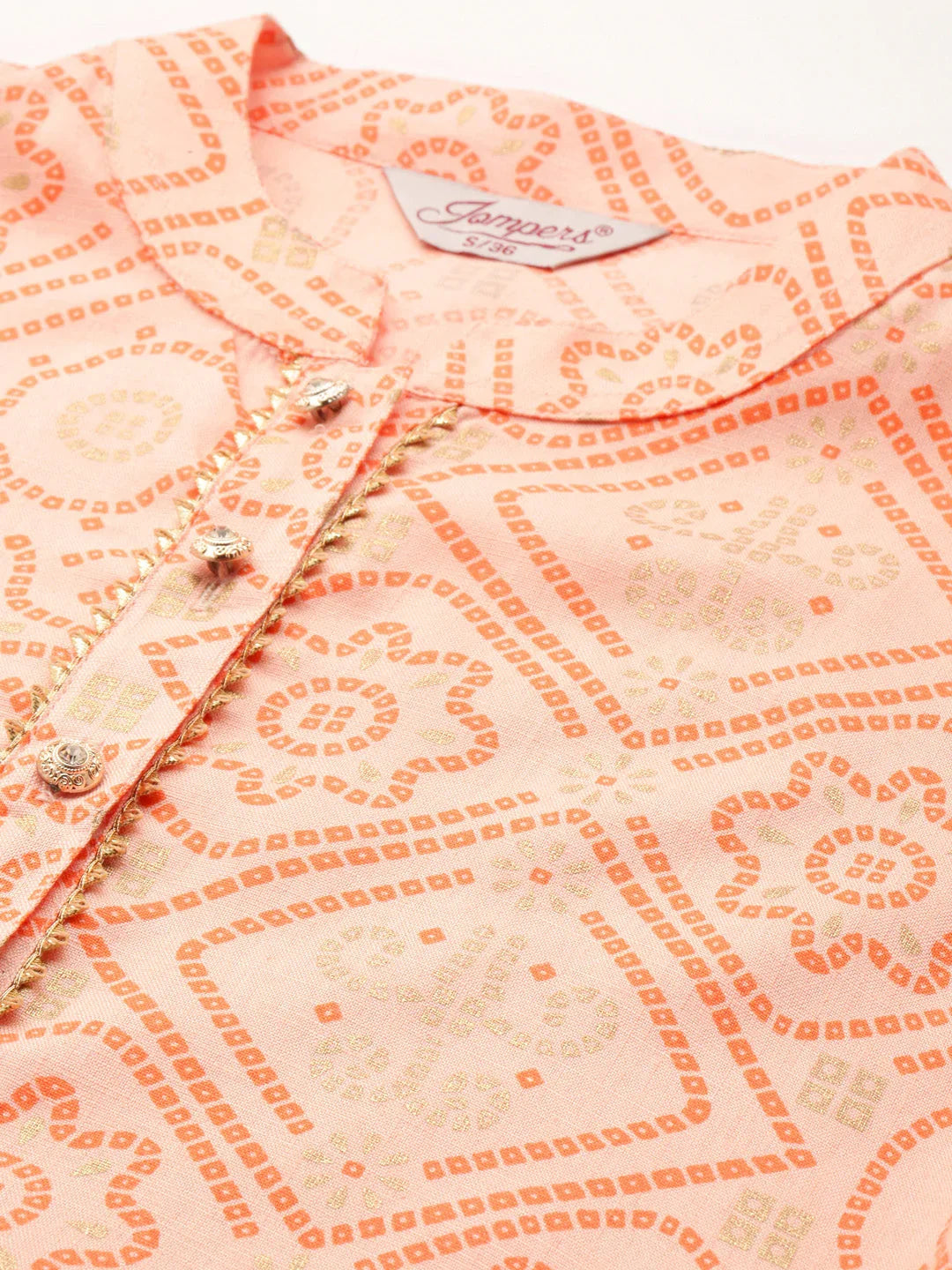 DesiQlo Women Kurta & Kurtis - Orange - JOK_1469_Orange_S