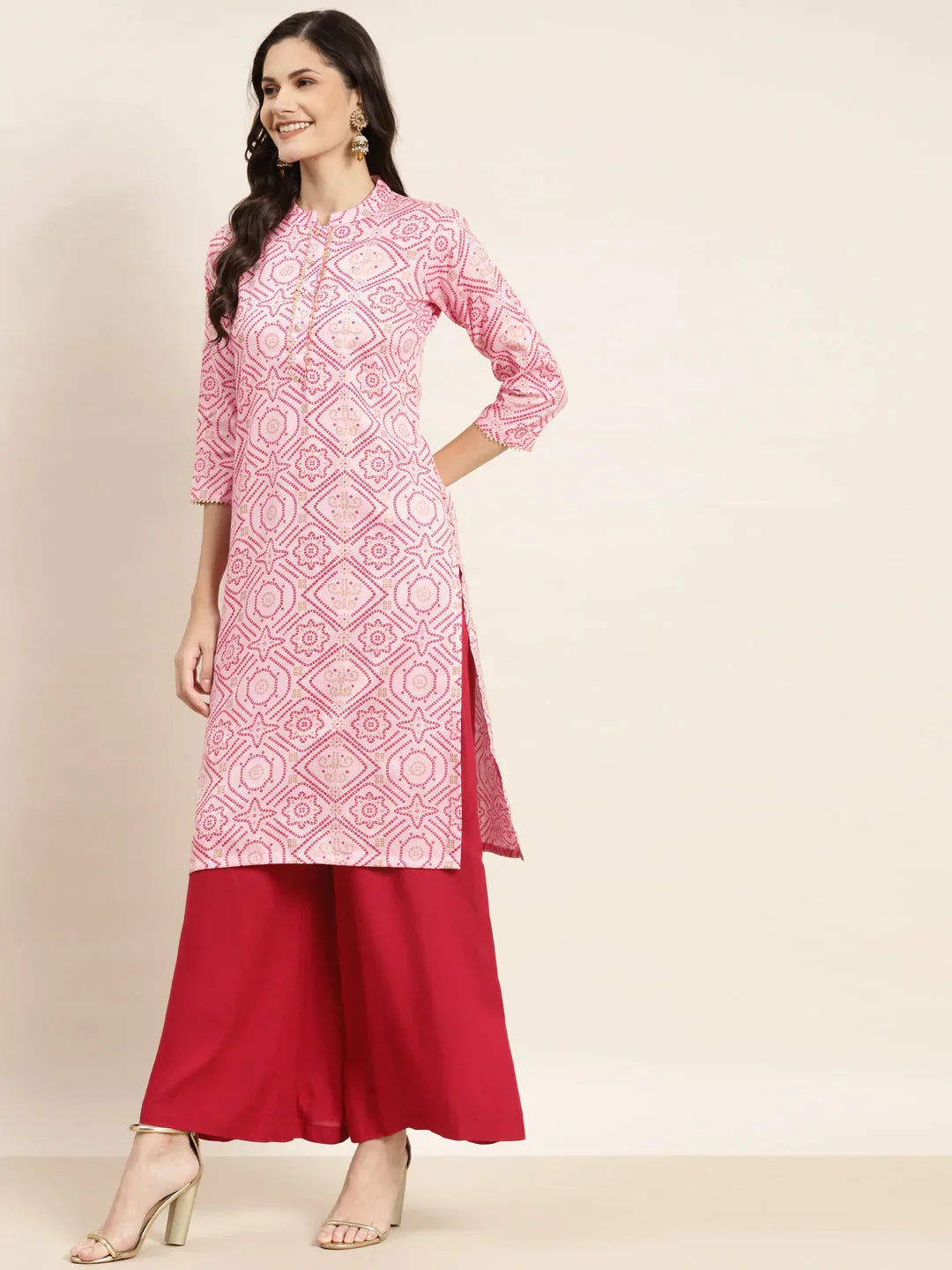 DesiQlo Women Kurta & Kurtis - Pink - JOK_1469_Pink_S