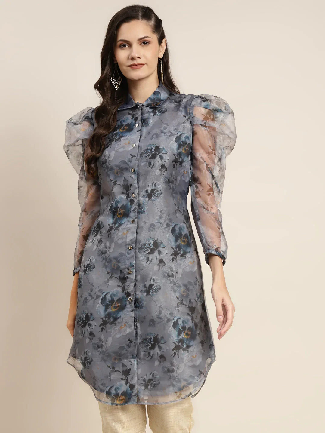 DesiQlo Women Kurta & Kurtis - Grey - JOK_1471_Grey_S