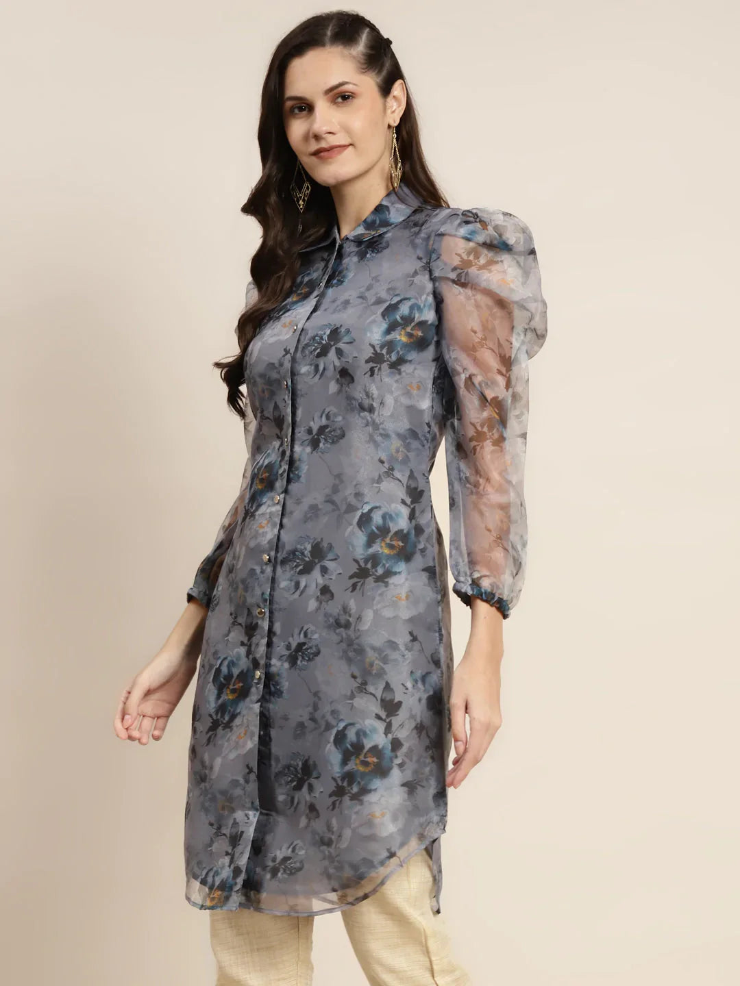 DesiQlo Women Kurta & Kurtis - Grey - JOK_1471_Grey_S