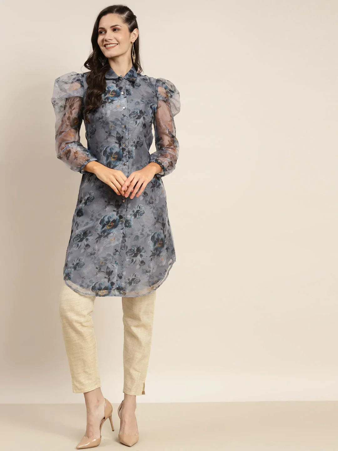 DesiQlo Women Kurta & Kurtis - Grey - JOK_1471_Grey_S