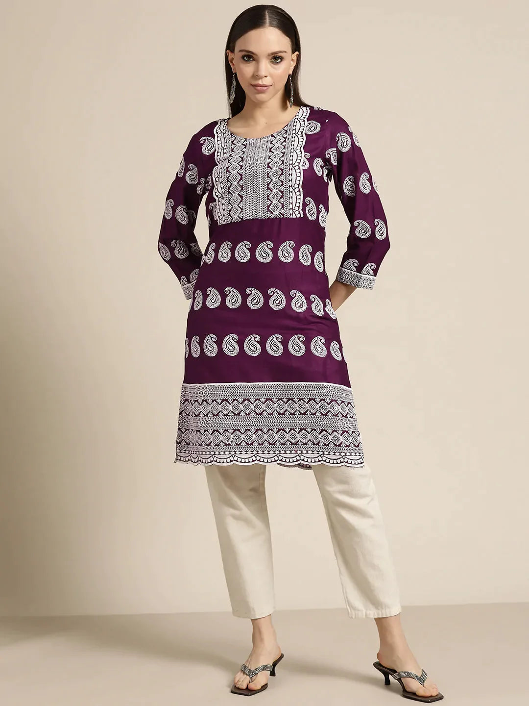 DesiQlo Women Kurta & Kurtis - Purple - JOK_1479_Purple_S