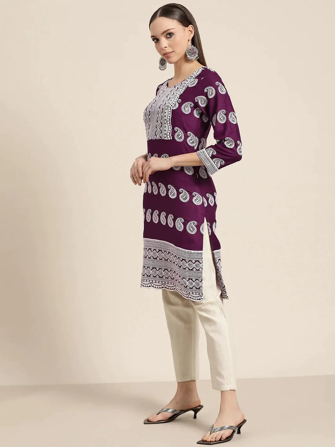 DesiQlo Women Kurta & Kurtis - Purple - JOK_1479_Purple_S