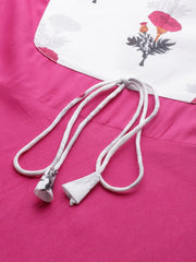 Floral Printed Pink Floral Kurta ( JOK 1488 Pink )-JOK-1488