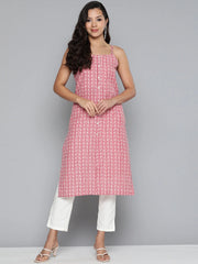 Floral Printed Red Kurta ( JOK 1499 Red )-JOK-1499