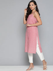 Floral Printed Red Kurta ( JOK 1499 Red )-JOK-1499