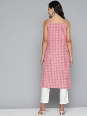 Floral Printed Red Kurta ( JOK 1499 Red )-JOK-1499