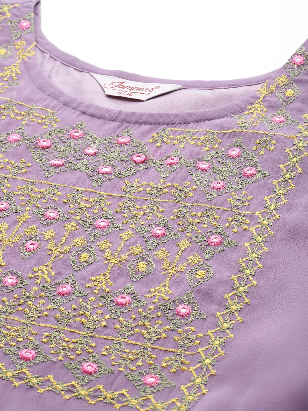 Embroidered Flared Indian Kurta - Shop Stylish Kurtas Online