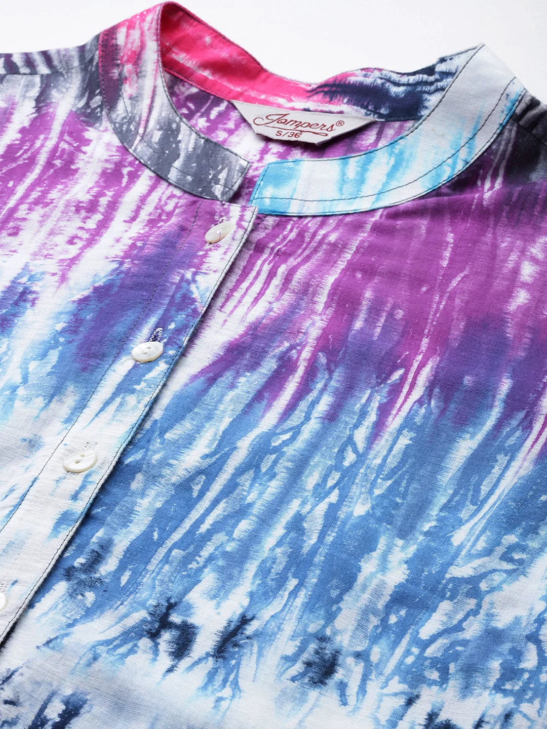 Ombre Cotton Flared Dress - Women's Western Wear Outfit