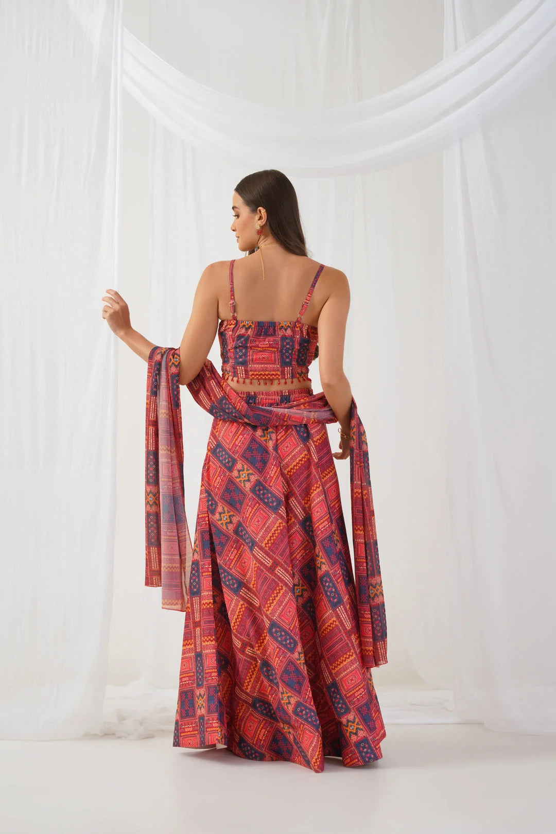 Red Lehenga Choli for Women | Party Wear Designer Lehenga