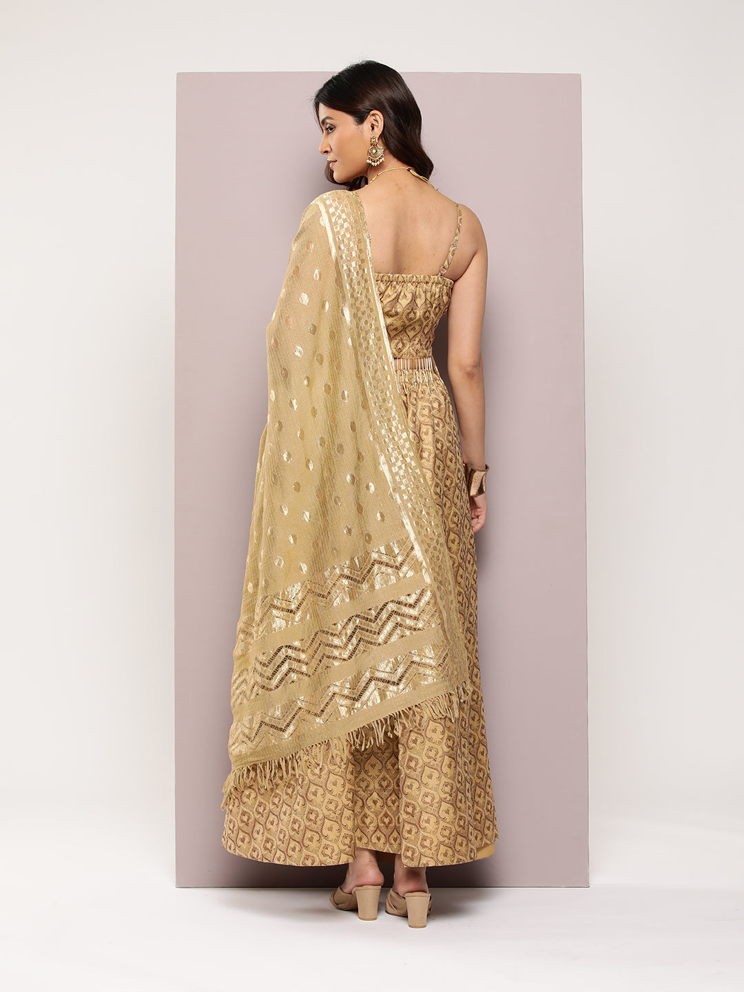Cutdana Lehenga Choli: Cotton Jacquard Lehenga for Women