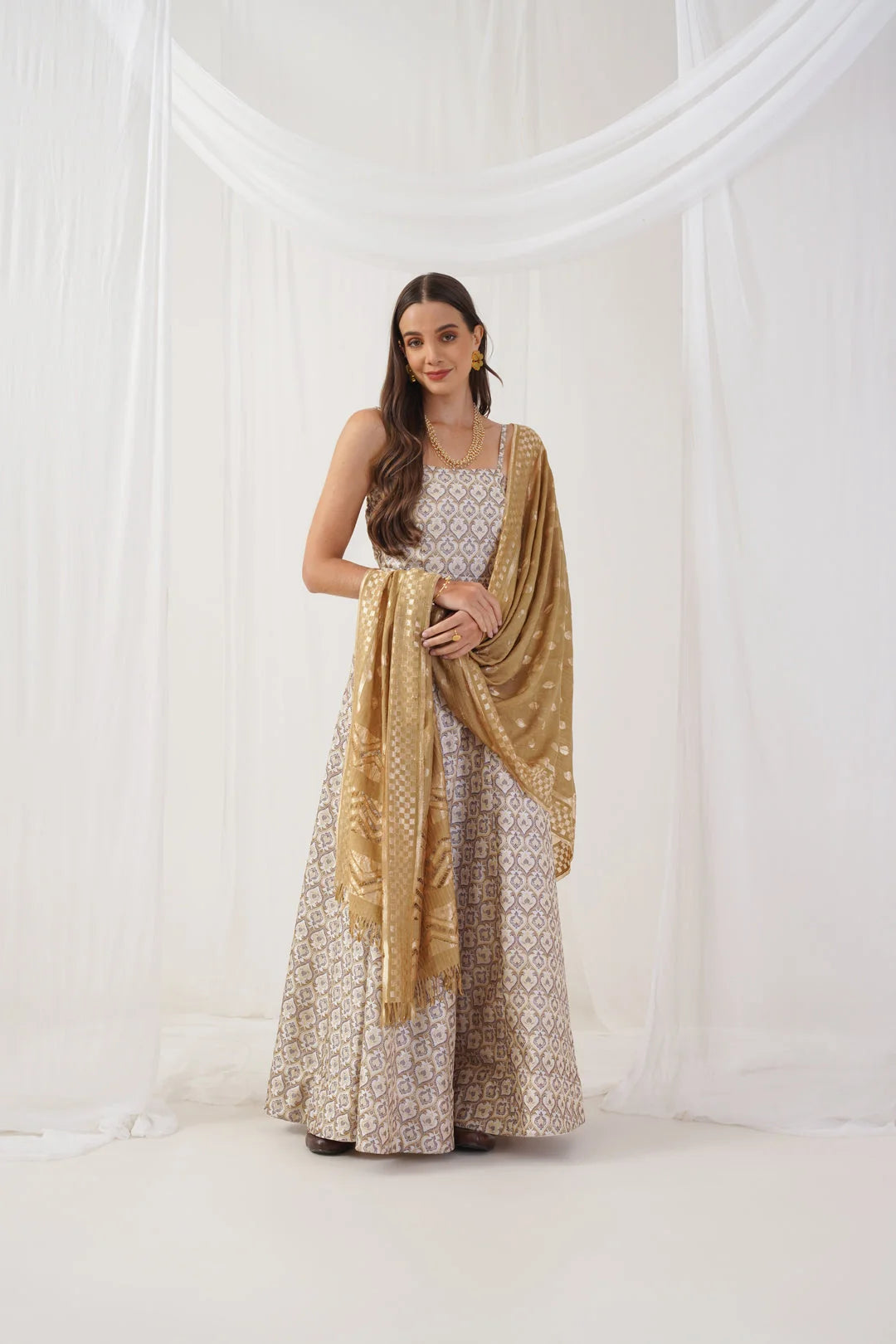 Ivory Jacquard Lehenga - Ready to Wear Women's Wedding Lehenga
