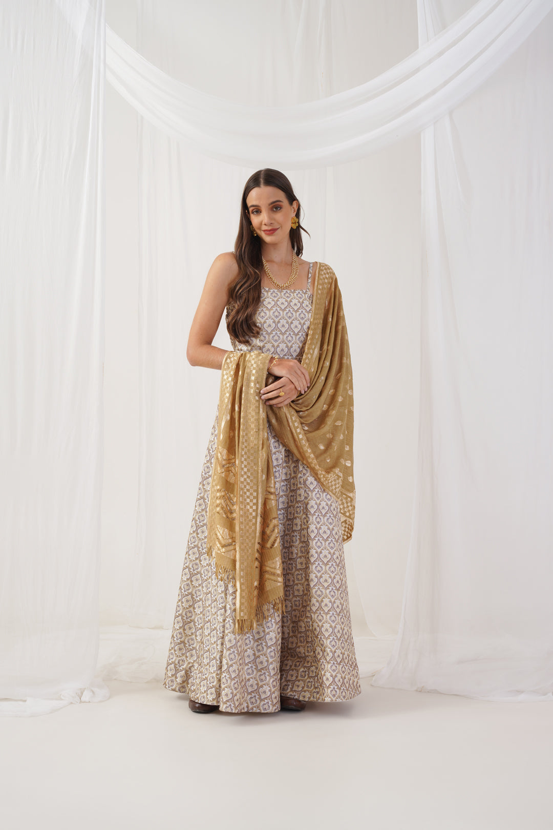 Ivory Jacquard Lehenga - Ready to Wear Women's Wedding Lehenga