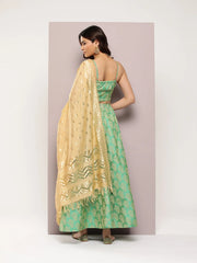 Cutdana emblished Jacqard Lehenga Choli with dupatta-JOLS-D50Gl