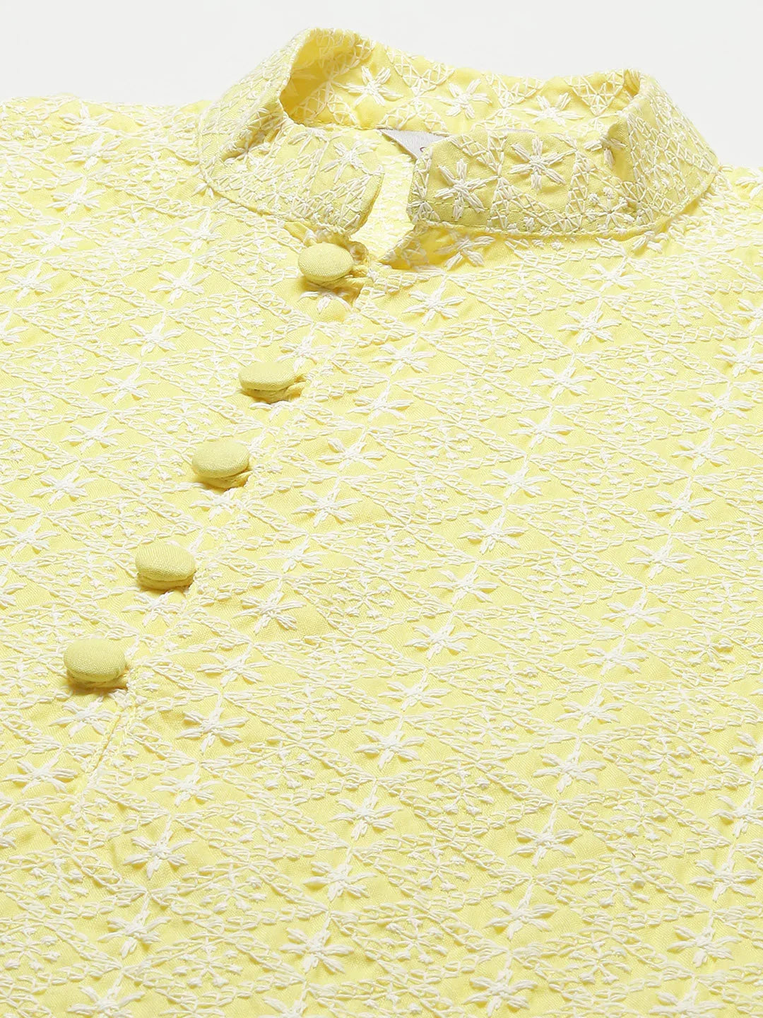 DesiQlo Men Kurta Only - Yellow - KO_626Yellow_S