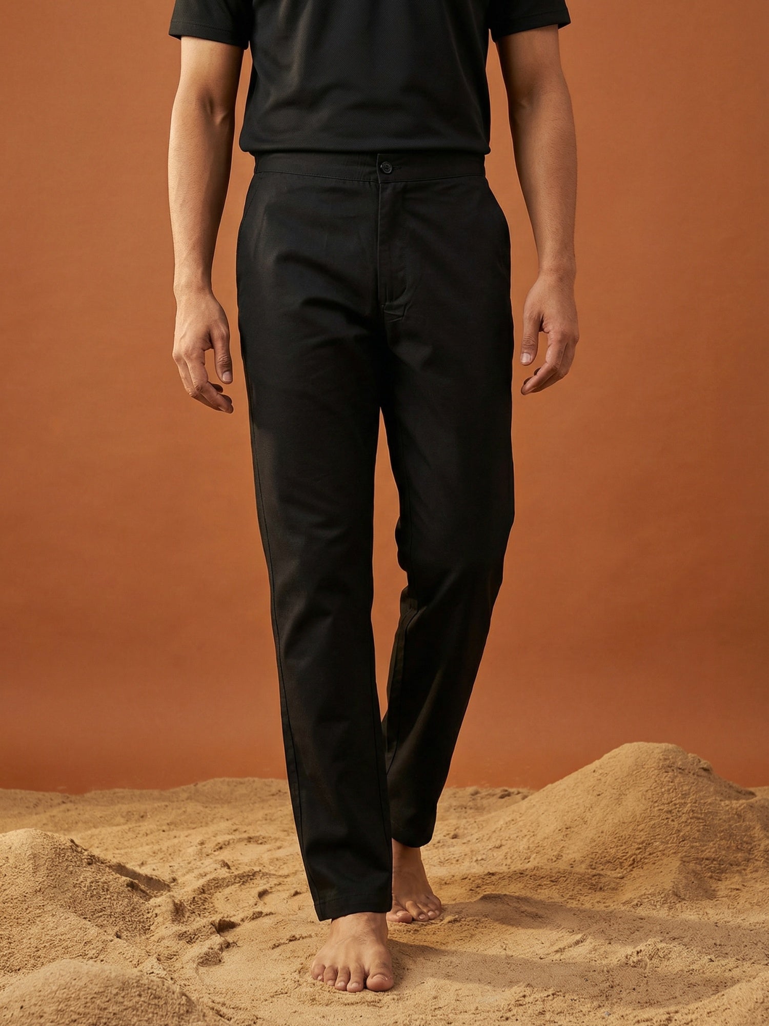 DesiQlo Men Pajamas - Black