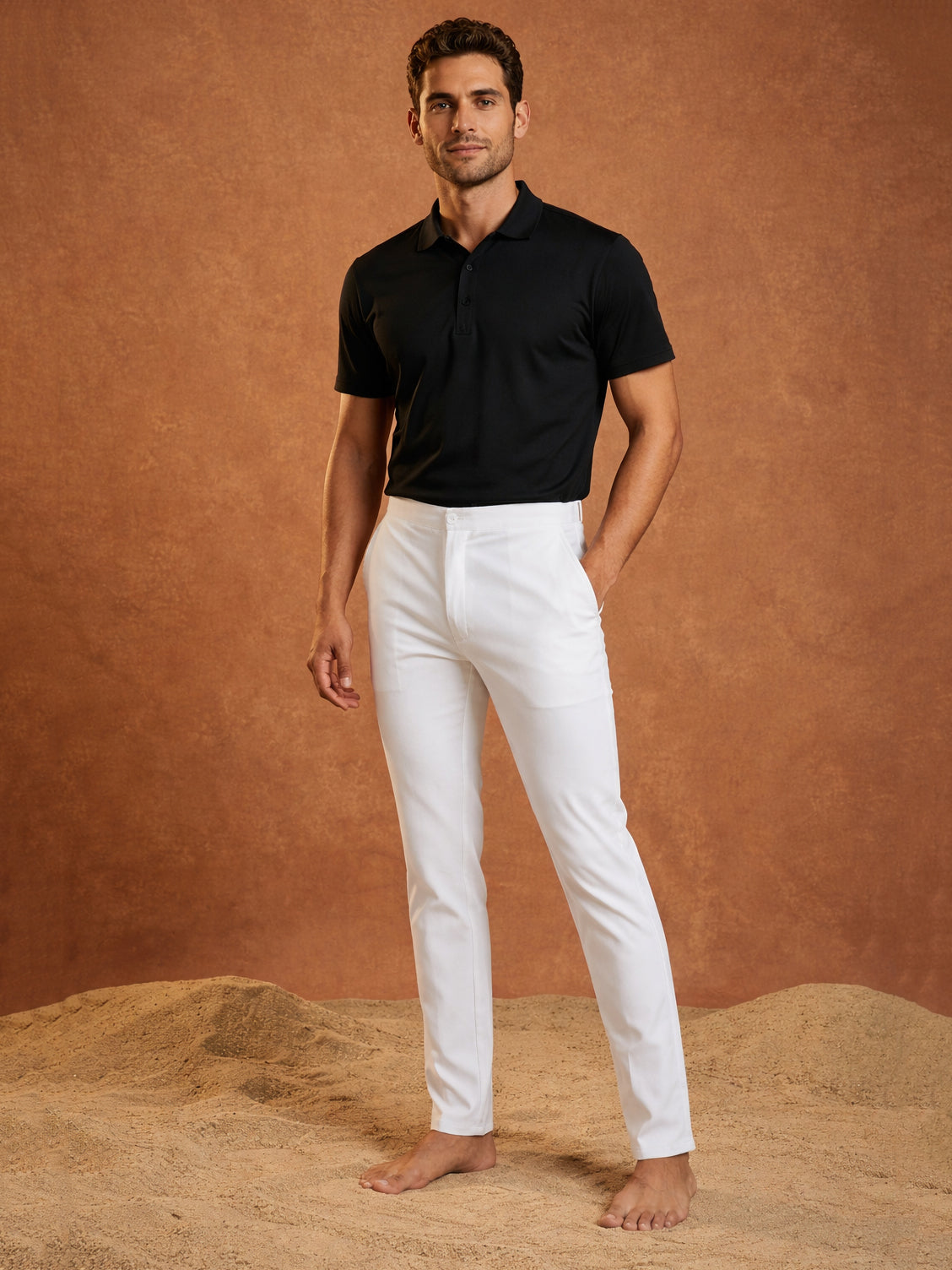 DesiQlo Men Pajamas - White