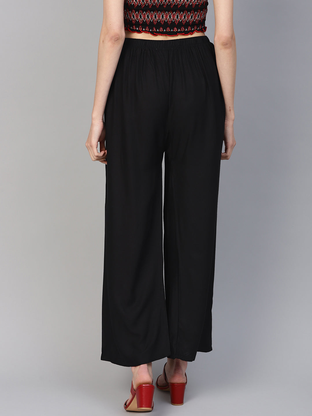 Black Palazzo Pants for Women - High Waisted, Wide Leg & Stylish