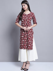 Women Off-White Straight Partially Elasticated Palazzo ( JOPL 2137Off-White )