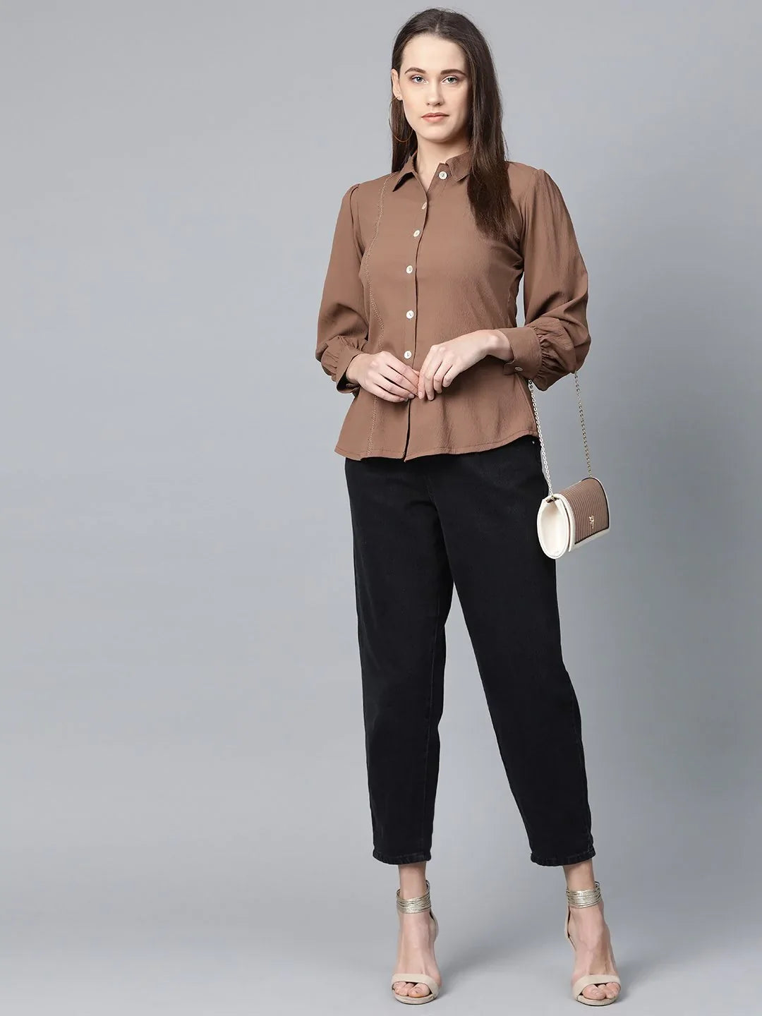 DesiQlo Women Tops - Brown