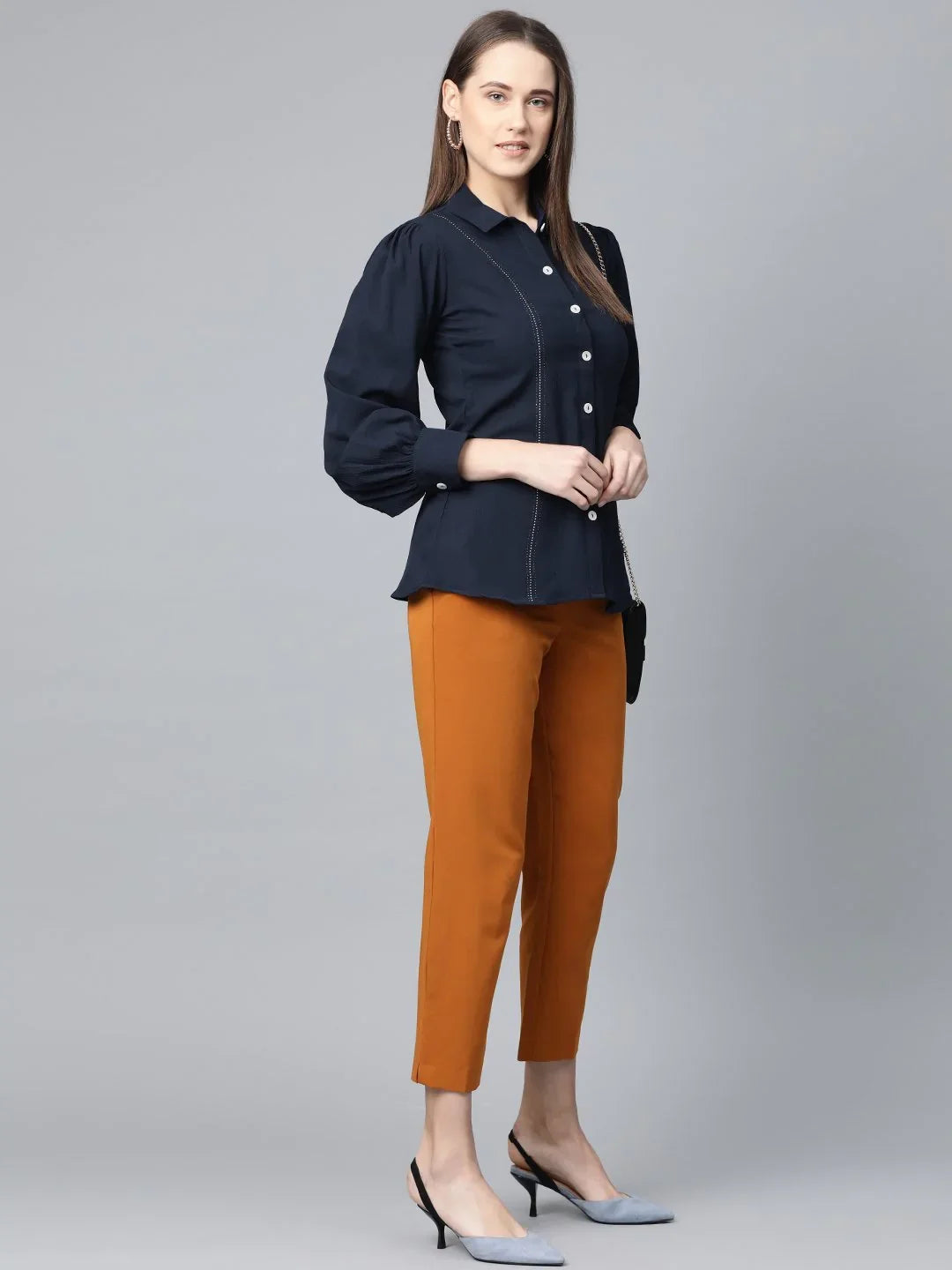 DesiQlo Women Tops - Blue - JOT_7002_Navy_S