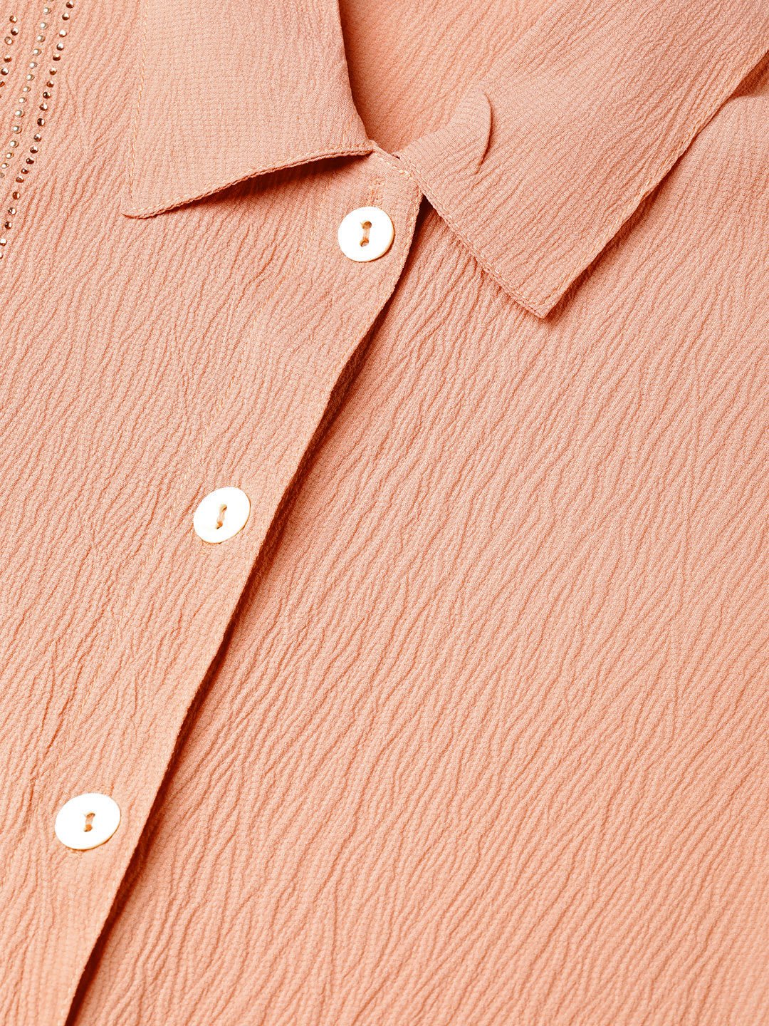 DesiQlo Women Tops - Orange - JOT_7002_Peach_S