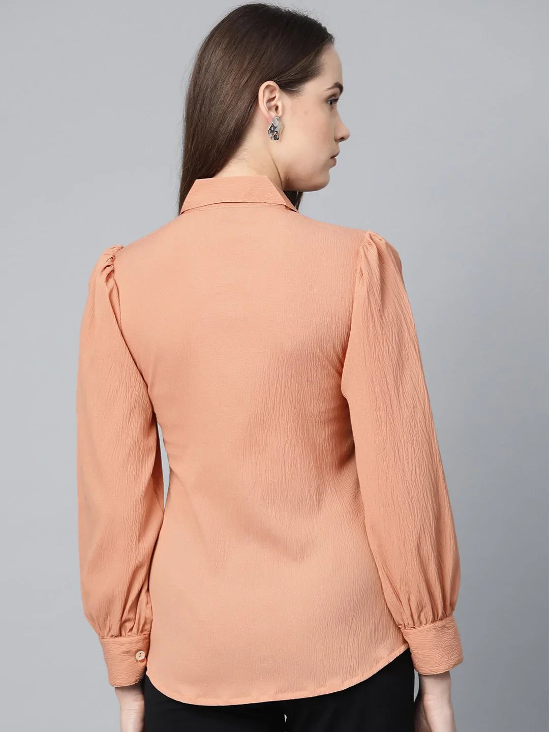 DesiQlo Women Tops - Orange - JOT_7002_Peach_S