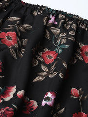 DesiQlo Women Black Printed Bardot Top ( JOT 7003 Black )