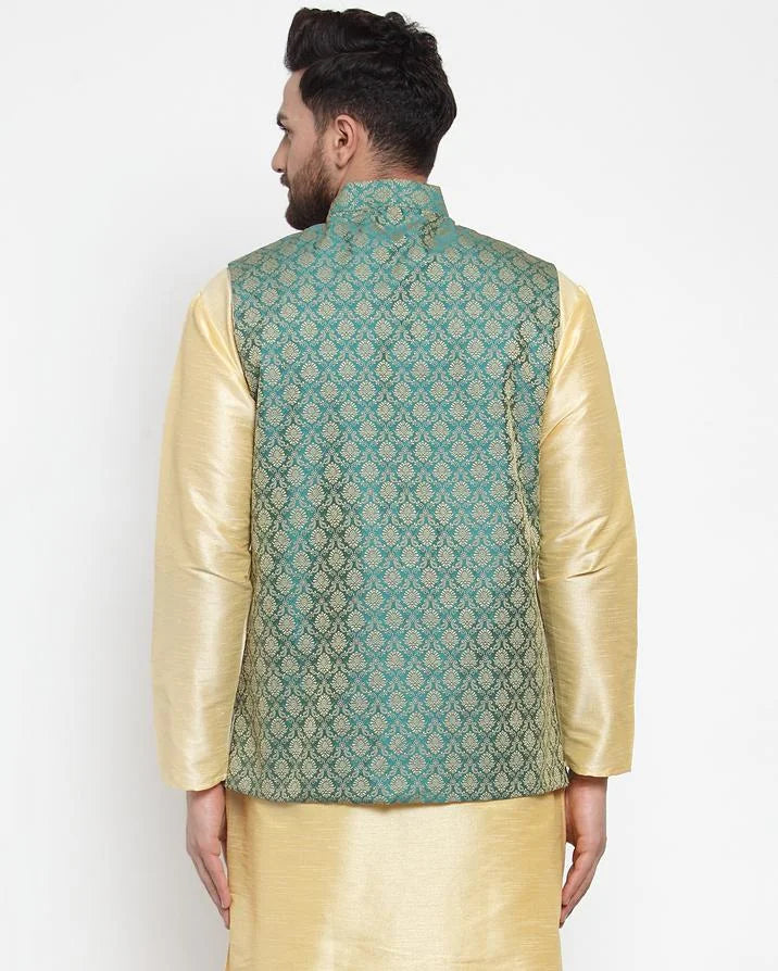 Green Nehru Jacket: Shop Men's Ethnic Wear & Modi Jacket Styles