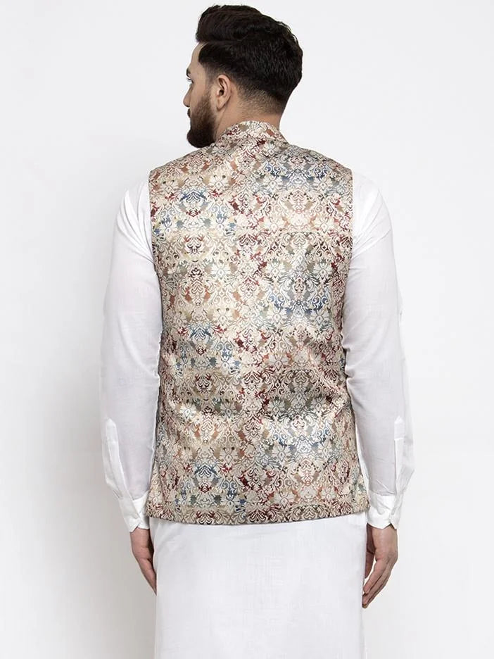 Multicolored Nehru Jacket - Men's Ethnic Wear Nehru Jackets