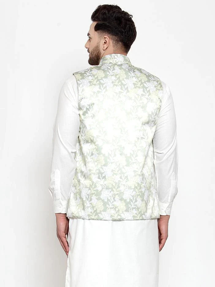 Lime Green Nehru Jacket - Shop Indian Nehru Jackets Now
