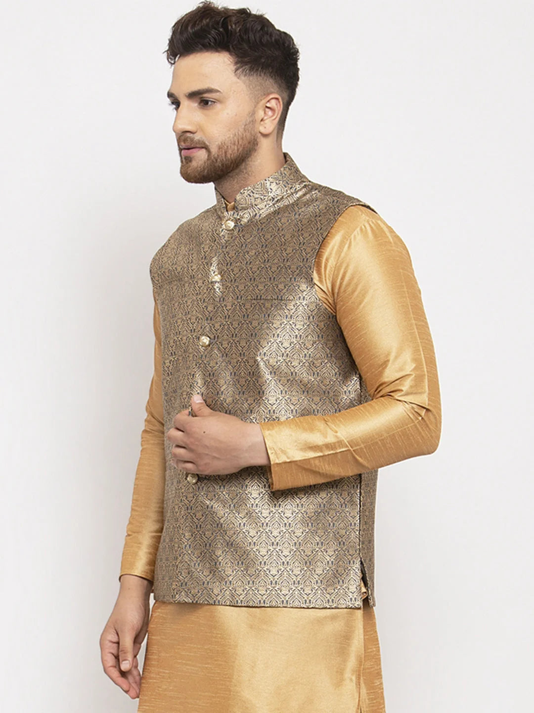 Grey Nehru Jacket for Men - Stylish Indian Nehru Jackets