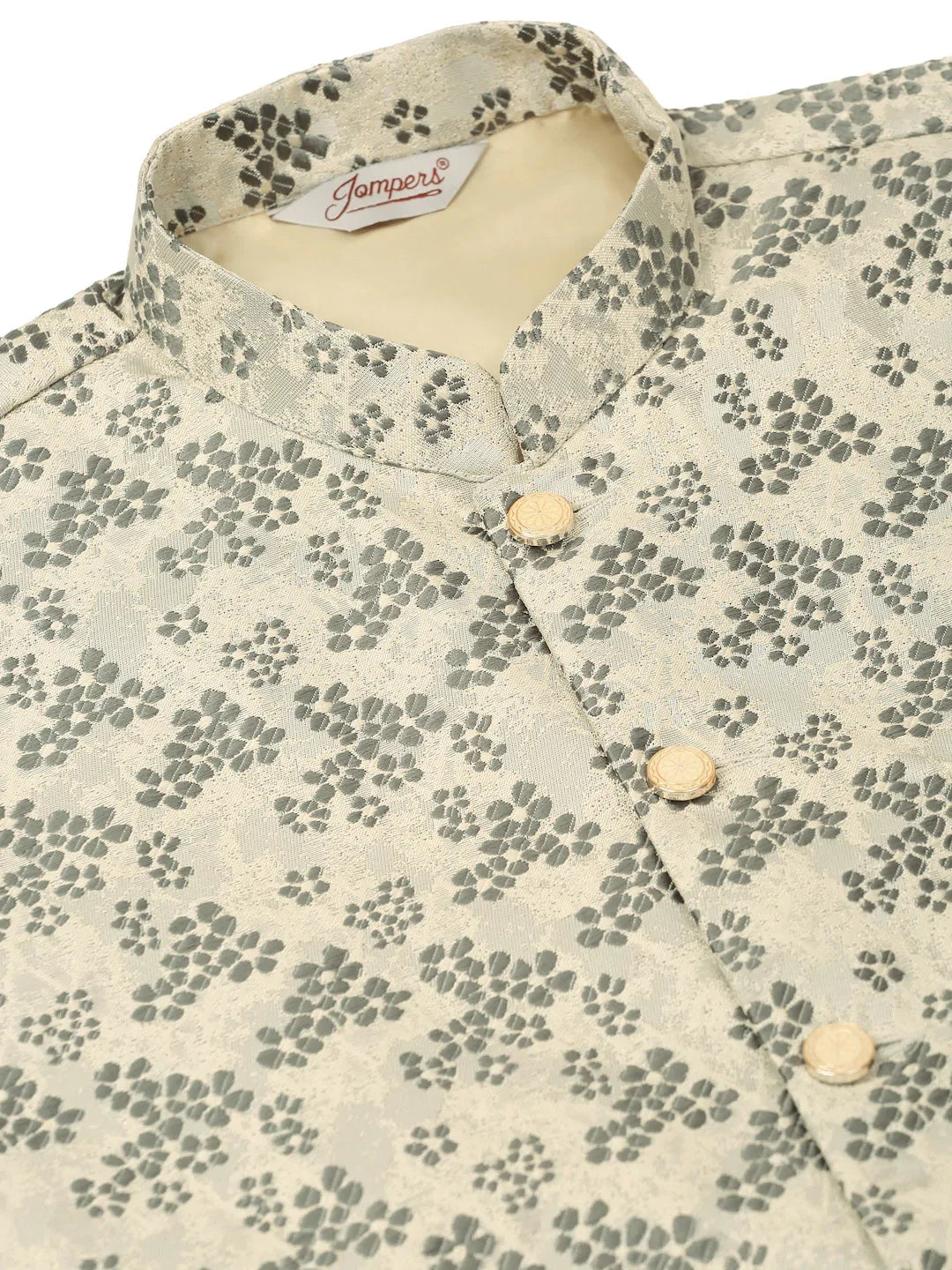 DesiQlo Men Waistcoat Nehru Jacket - Grey