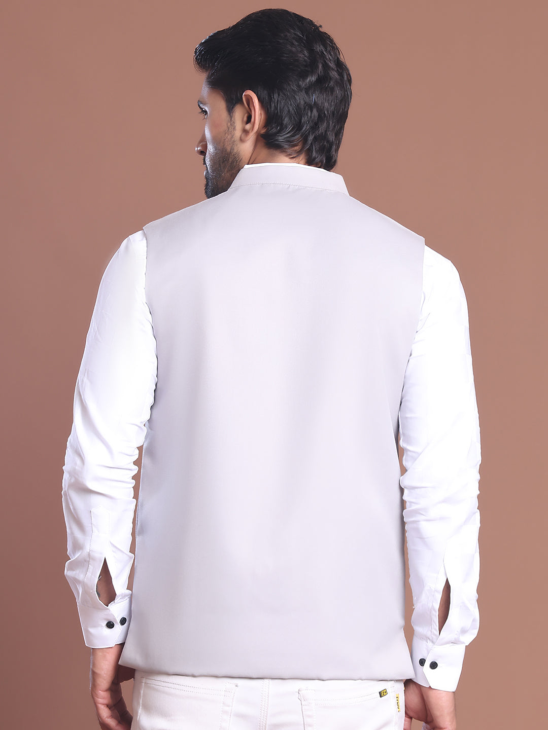 DesiQlo Men Solid Men Waistcoat Nehru Jacket - Multicolor