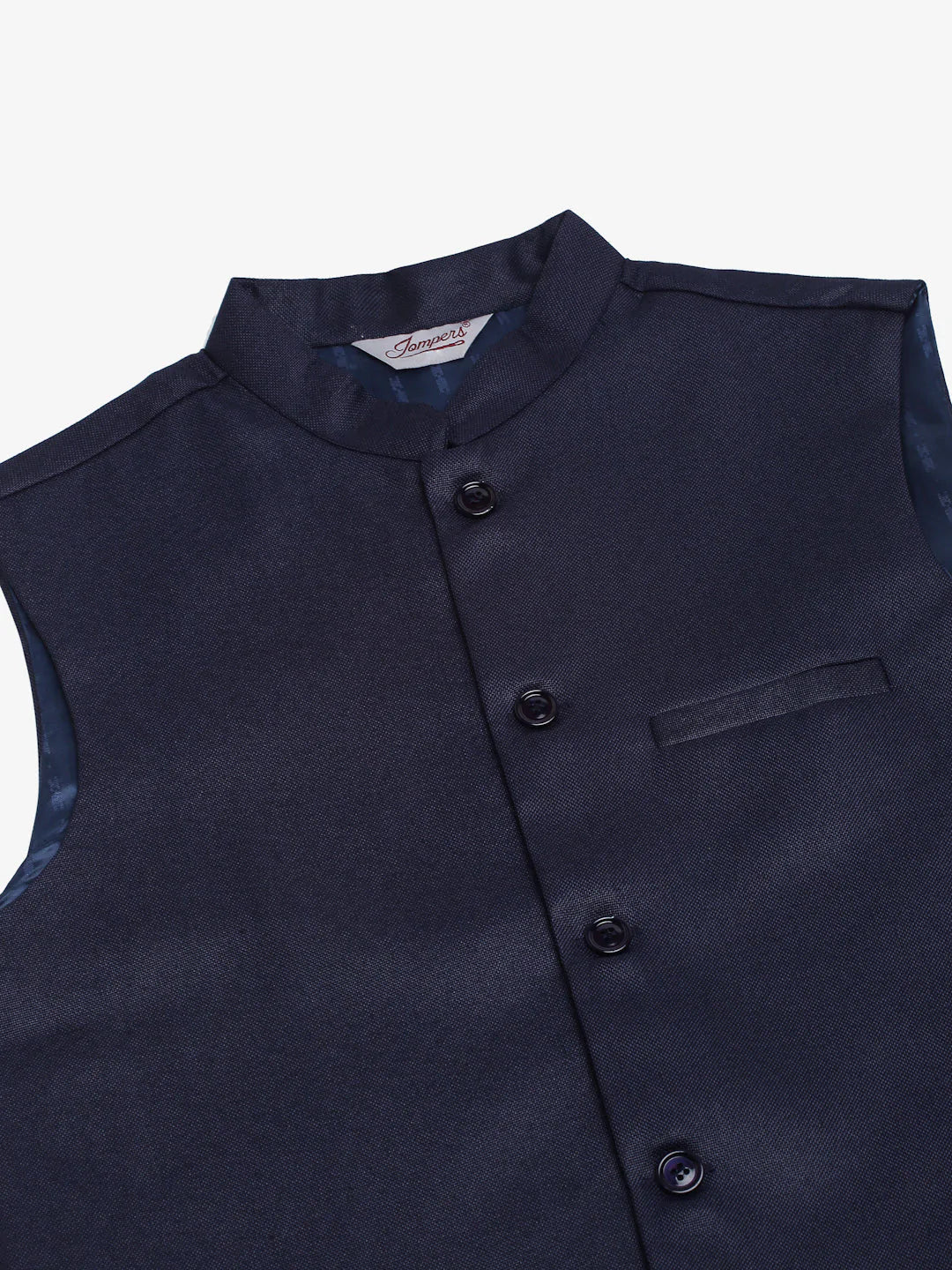 DesiQlo Men Waistcoat Nehru Jacket - Blue - JOWC_4046Navy_S