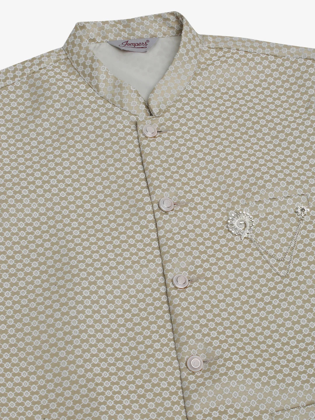 Beige Cotton Nehru Jacket: Men's Indian Nehru Jackets Online