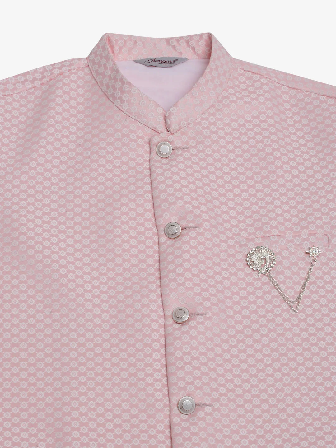 Pink Cotton Nehru Jackets: Men's Ethnic Wear for Weddings